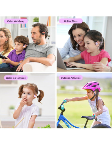 Auriculares Bluetooth LK15 para Niños - Conducción Aérea, 85dB