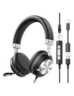 Auriculares USB Wantek 882MFUSB con micrófono y cancelación de ruido