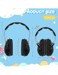Amylove 12 Pcs Orejeras Canceladoras de Ruido para Niños 30dB 2