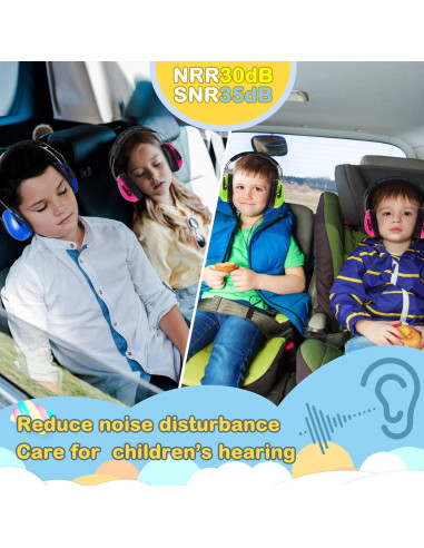 Amylove 12 Pcs Orejeras Canceladoras de Ruido para Niños 30dB