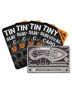 Tarjeta de Supervivencia Pequeña TIPS - Kit EDC 17 Herramientas