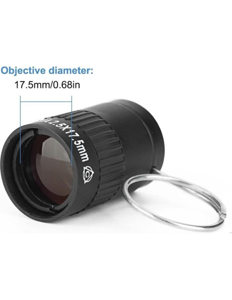 Mini Telescopio Monocular MiOYOOW 2.5X Portátil 17.5mm