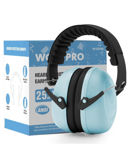 Auriculares WORKPRO para Niños con Cancelación de Ruido NRR 25dB
