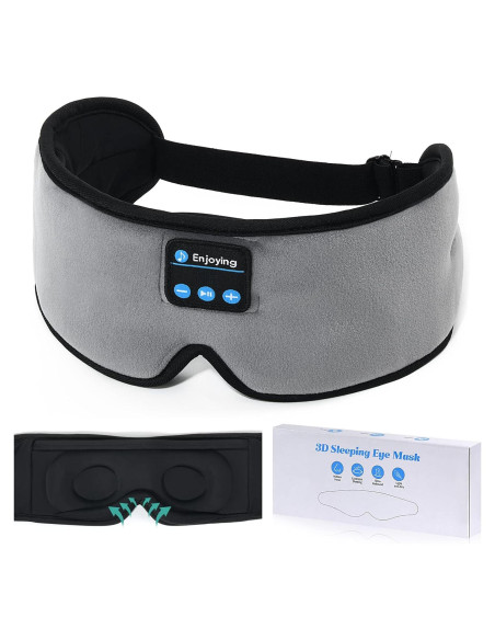 Auriculares para dormir inalámbricos 3D ERNSTING gris con altavoces HD