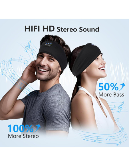 Auriculares para dormir Bluetooth ZHENYEMEI con micrófono HD