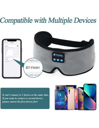 Auriculares para dormir inalámbricos 3D ERNSTING gris con altavoces HD