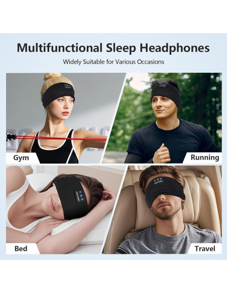 Auriculares para dormir Bluetooth ZHENYEMEI con micrófono HD