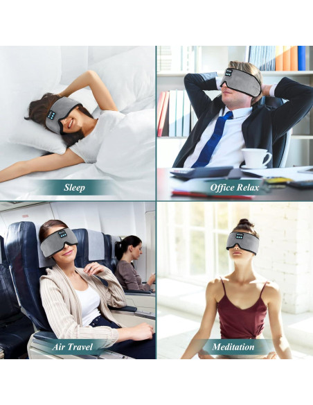 Auriculares para dormir inalámbricos 3D ERNSTING gris con altavoces HD