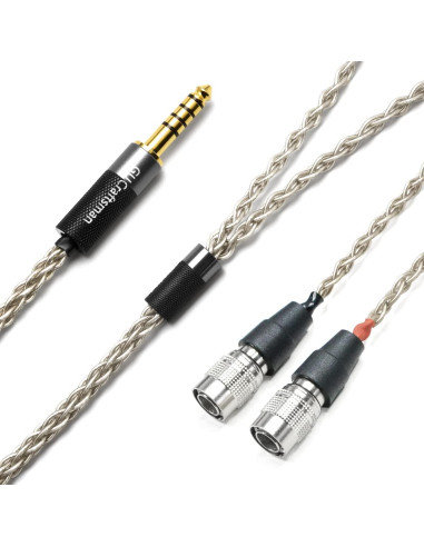 Cable de Auriculares GUCraftsman 1.8m 6N Plata 3.5mm/4.4mm/6.35mm