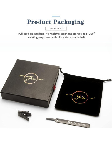 Cable de Auriculares GUCraftsman 1.8m 6N Plata 3.5mm/4.4mm/6.35mm