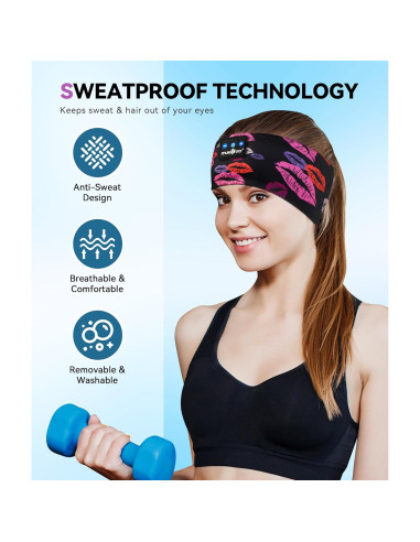 Auriculares Bluetooth 5.2 MUSICOZY para dormir y deporte