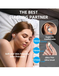 Auriculares M73 para dormir HJX, ultraligeros, 50h batería 2