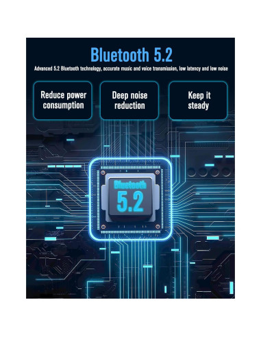 Módulo Bluetooth 5.4 MUSICOZY para Máscara de Sueño con Ruido Blanco