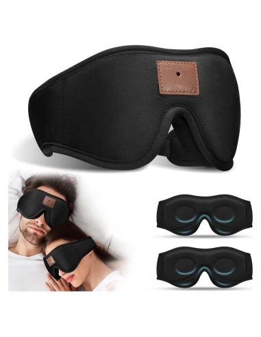 Mascarilla para dormir Bluetooth ZRUHIG con auriculares 3D