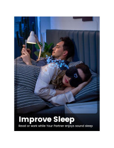 Auriculares para dormir Bluetooth 5.3 ANRUOLA con máscara de ojos 2