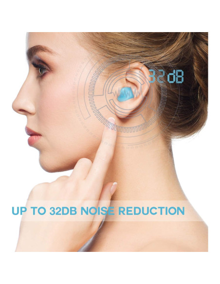 Tapones para oídos Vegpoet de silicona moldeables - 12 unidades