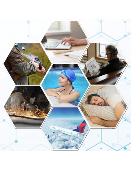 Tapones para oídos Vegpoet de silicona moldeables - 12 unidades