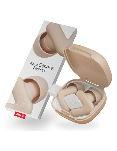 Tapones para oídos Alpine Silence Beige - Reutilizables SNR 22dB