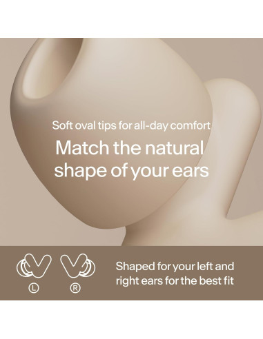 Tapones para oídos Alpine Silence Beige - Reutilizables SNR 22dB