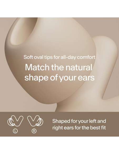 Tapones para oídos Alpine Silence Beige - Reutilizables SNR 22dB