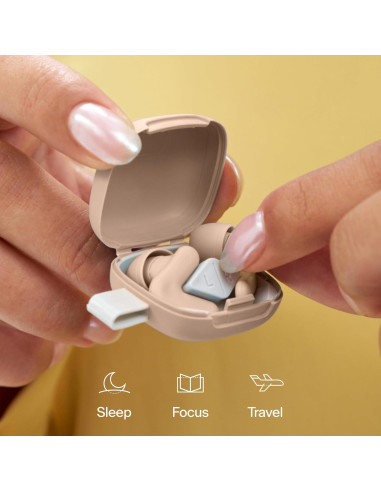 Tapones para oídos Alpine Silence Beige - Reutilizables SNR 22dB