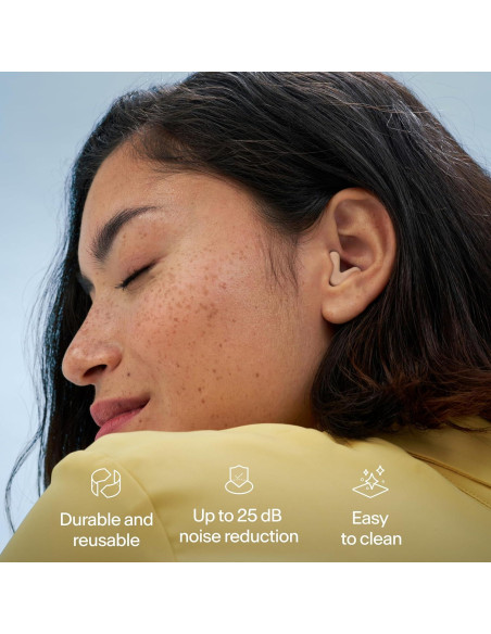 Tapones para oídos Alpine Silence Beige - Reutilizables SNR 22dB
