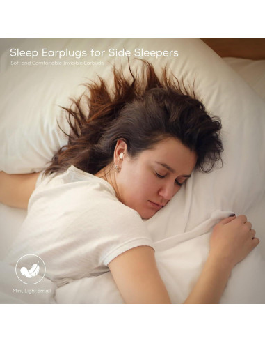 Auriculares LOBKIN Inalámbricos para Dormir Bluetooth 5.3 Beige