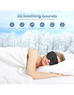 Máscara de Sueño Bluetooth Tulbeys con 38 Sonidos Blancos 2