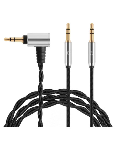Cable de Audio 3.5mm Doble FAAEAL HE4XX Compatible Hifiman