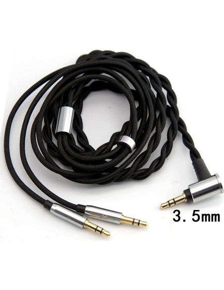Cable de Audio 3.5mm Doble FAAEAL HE4XX Compatible Hifiman