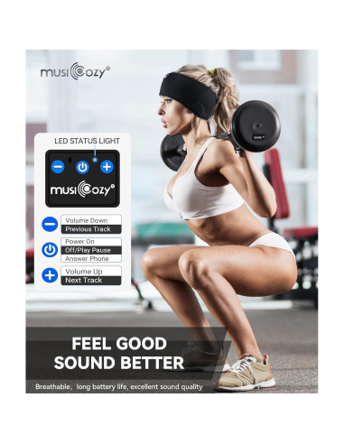 Auriculares Banda Bluetooth MUSICOZY GH01 Inalámbricos para Dormir