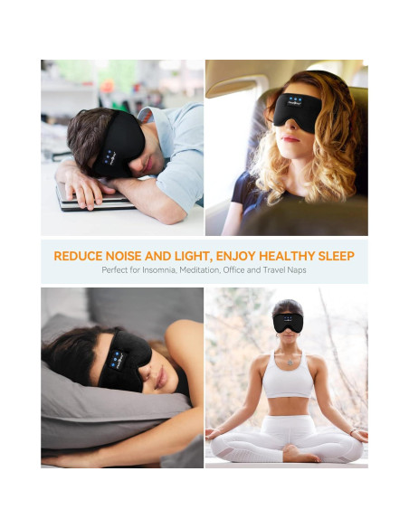 Auriculares Bluetooth MUSICOZY para Dormir Banda Cabeza 14h