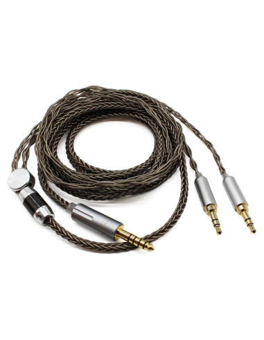 Cable de Audio Trenzado Youkamoo 4.4mm a Doble 3.5mm 1.8m