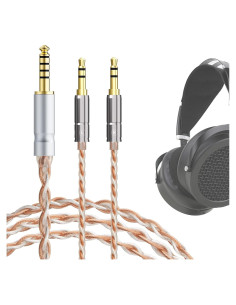 Cable Balanceado 4.4mm Geekria para Auriculares HIFIMAN y Denon 1.49m