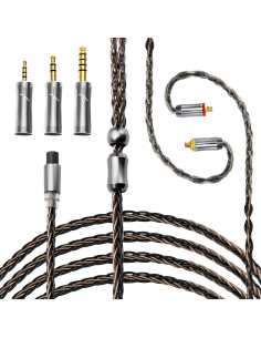 Cable de Audio HiFi QOA Kinera Celest 3-en-1 2.5mm 3.5mm 4.4mm 2
