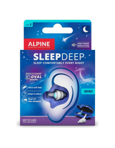 Tapones para oídos Alpine SleepDeep Mini - Gel 27dB - Reutilizables