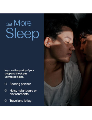 Tapones para oídos Alpine SleepDeep Mini - Gel 27dB - Reutilizables