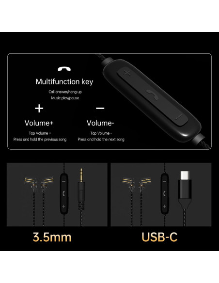 Auriculares In-Ear ND Venus con Micrófono 3.5mm Verde