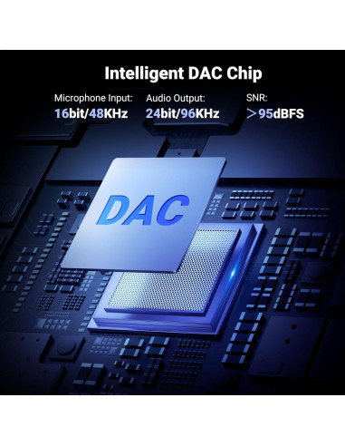 Adaptador de Audio USB C a 3.5mm UGREEN HiFi Gris