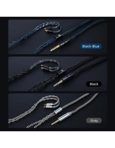 Cable IEM KBEAR ST12 Plus 2m 8 Núcleos 4N OFC 2PIN 3.5MM