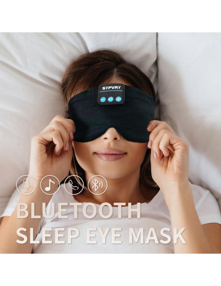 Máscara de Sueño Bluetooth SYPVRY con Auriculares Inalámbricos