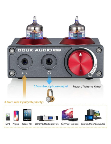 Preamplificador de Válvula Douk Audio T4 PRO para Tocadiscos MM