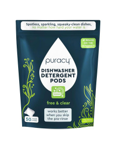 Cápsulas para Lavavajillas Puracy 50 Unidades Sin Fragancia