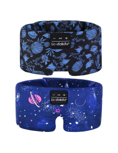 Máscara de Sueño Bluetooth LC-dolida Seda Extra Grande 100% Oscura