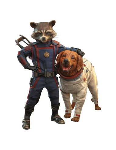 Figurita Rocket y Cosmo 1/6 Hot Toys Guardians Vol. 3