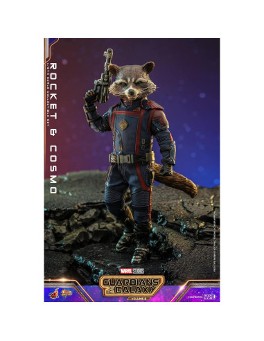 Figurita Rocket y Cosmo 1/6 Hot Toys Guardians Vol. 3