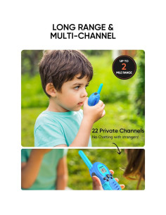 Walkie Talkies Recargables FOREDOM para Niños - 2 Paquete 2