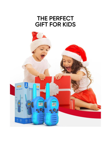 Walkie Talkies Recargables FOREDOM para Niños - 2 Paquete