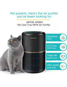 Paquete de 2 Purificadores de Aire AIRTOK AP0601 con Filtro HEPA 2