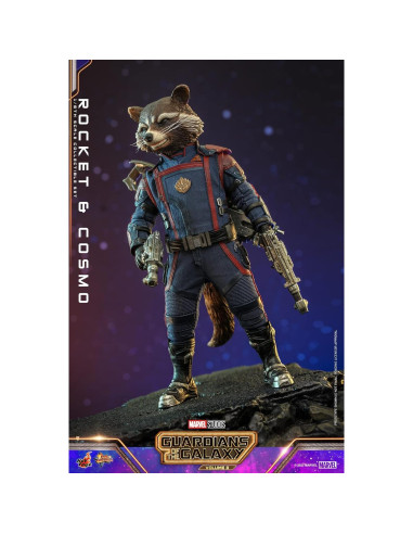 Figurita Rocket y Cosmo 1/6 Hot Toys Guardians Vol. 3